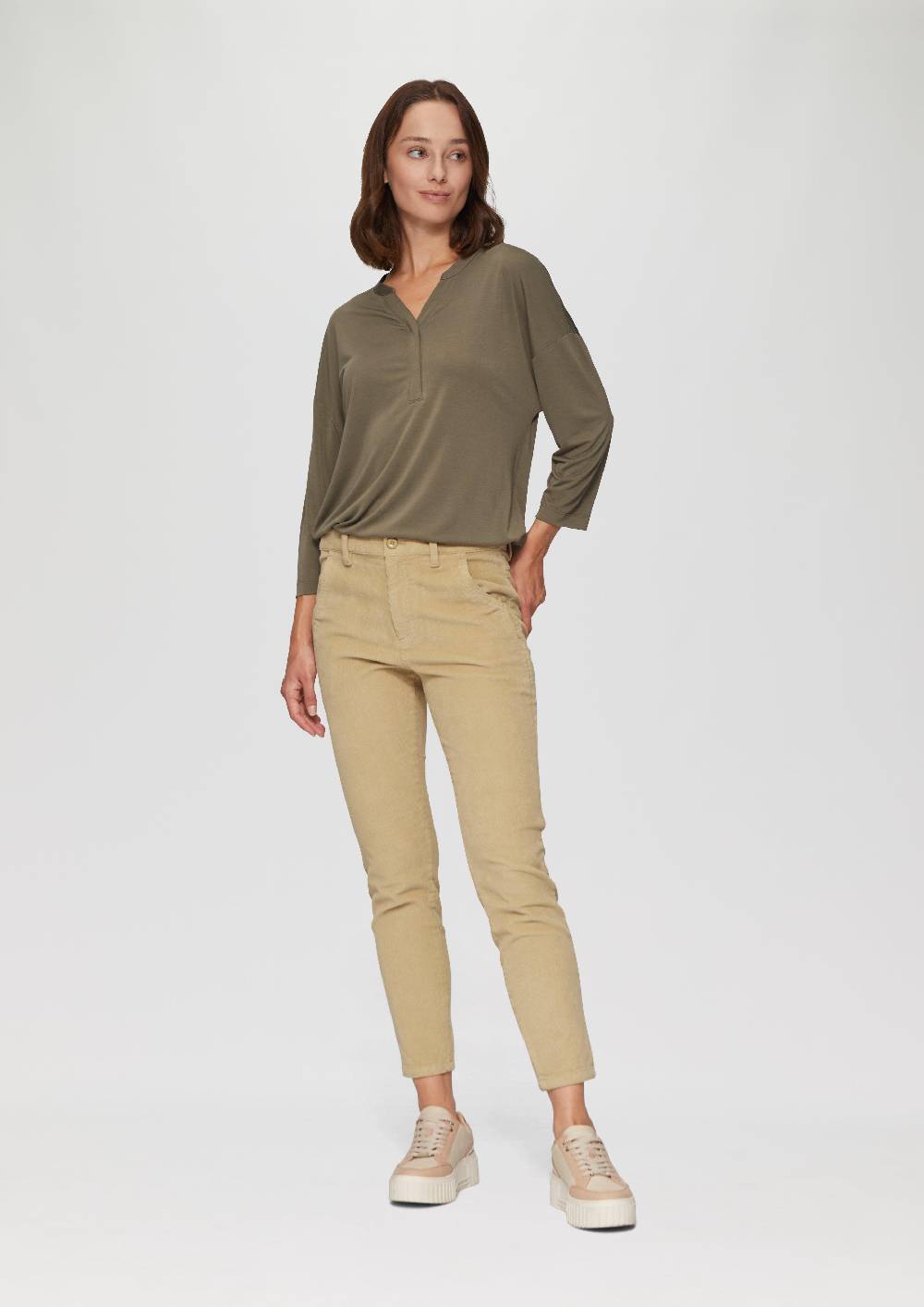 S.Oliver Schmal Geschnittene Cordhose