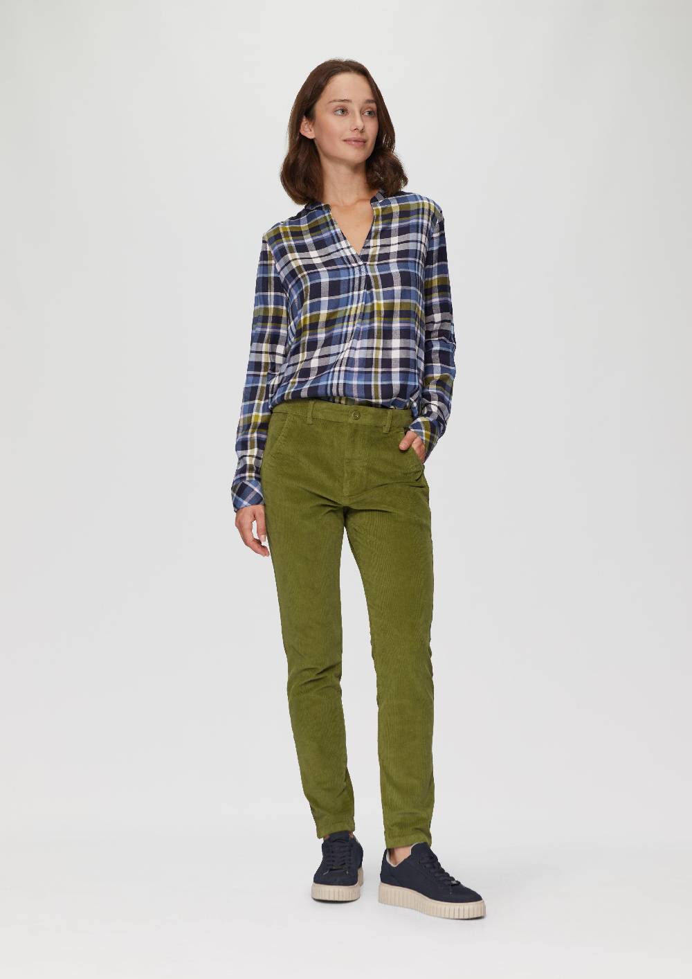 S.Oliver Schmal Geschnittene Cordhose