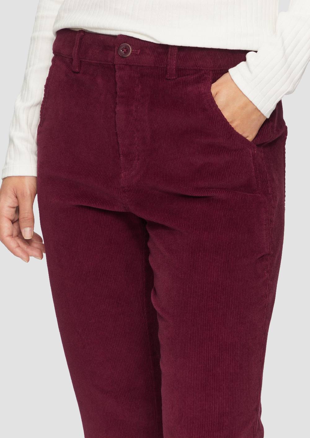 S.Oliver Schmal Geschnittene Cordhose