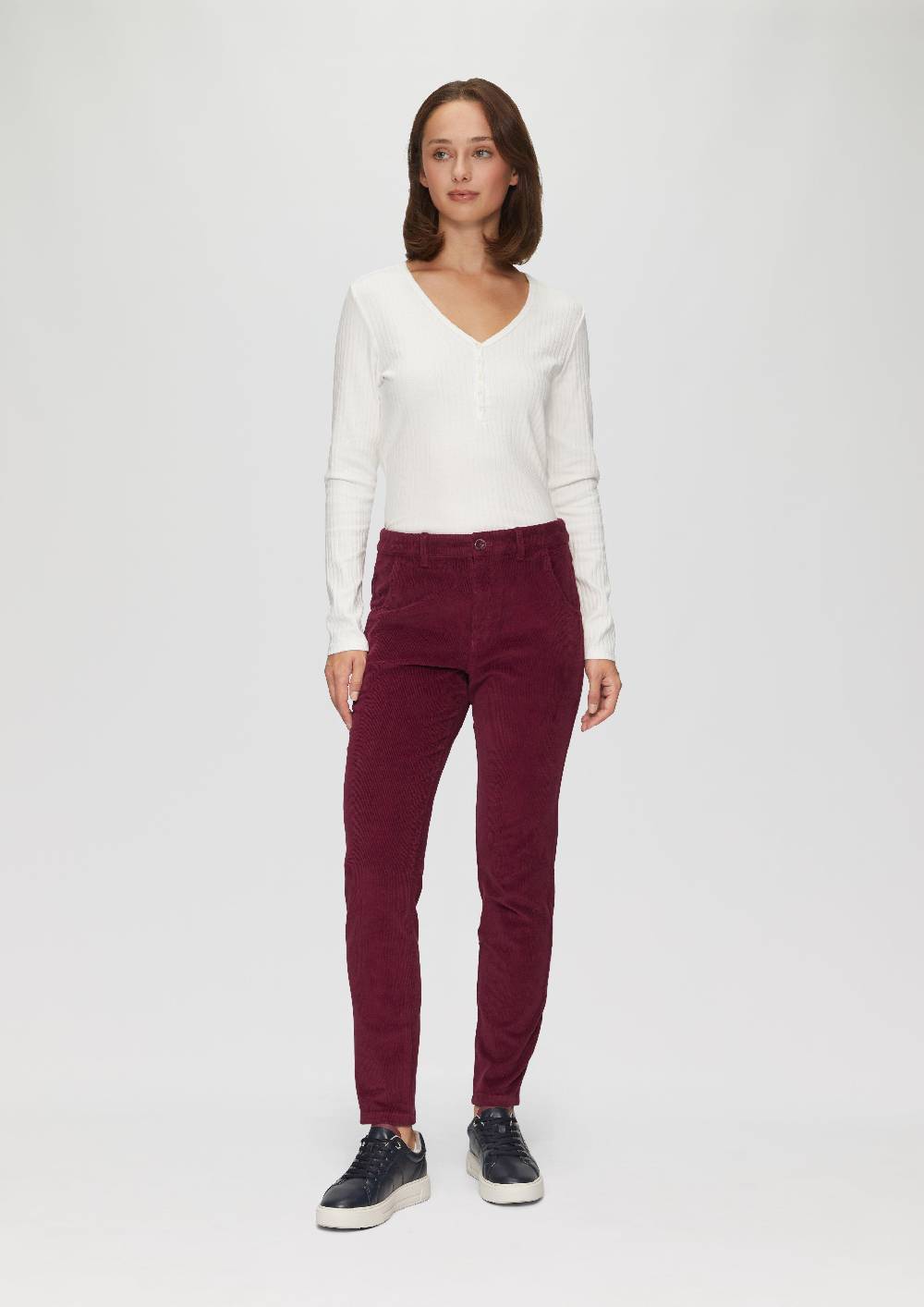 S.Oliver Schmal Geschnittene Cordhose