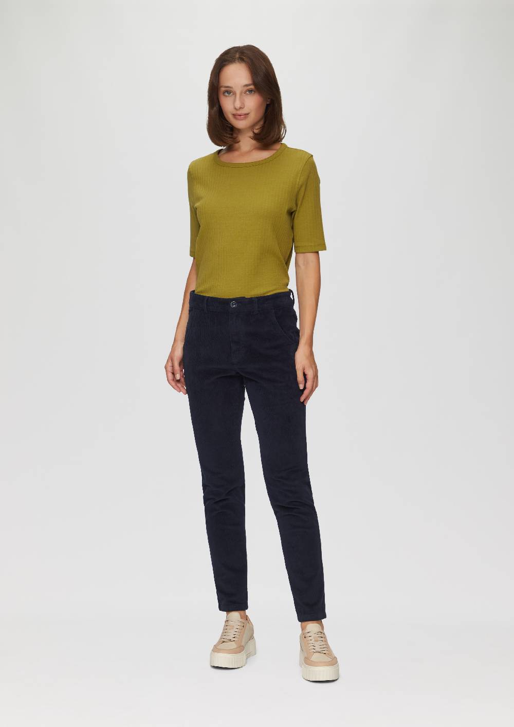 S.Oliver Schmal Geschnittene Cordhose