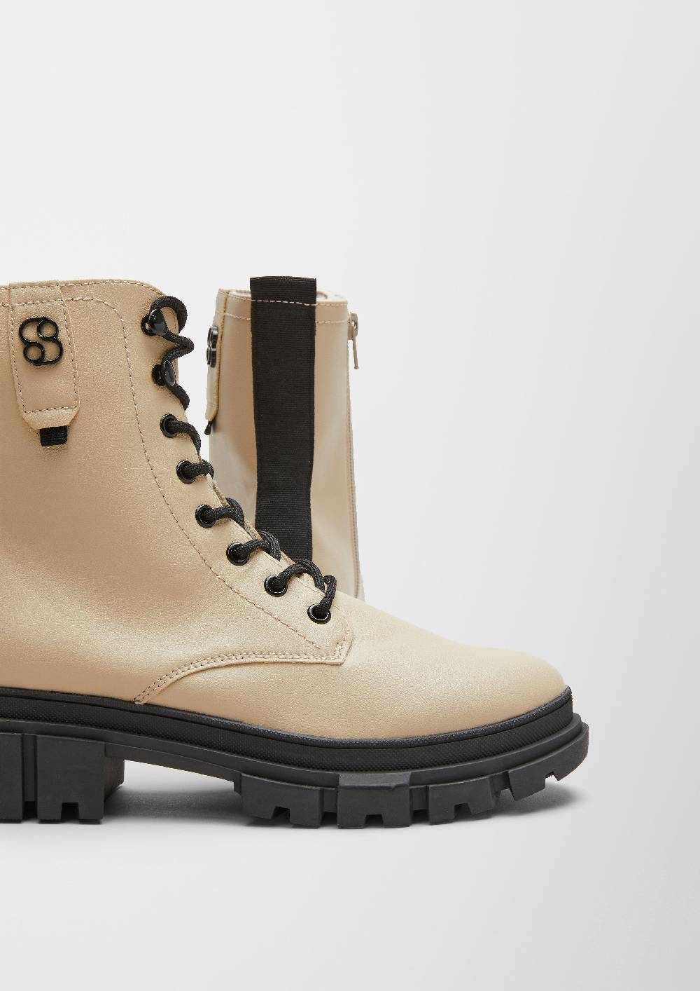 S.Oliver Schnürboots In Leder-Optik