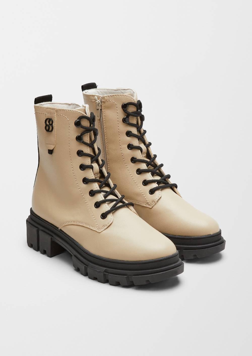 S.Oliver Schnürboots In Leder-Optik