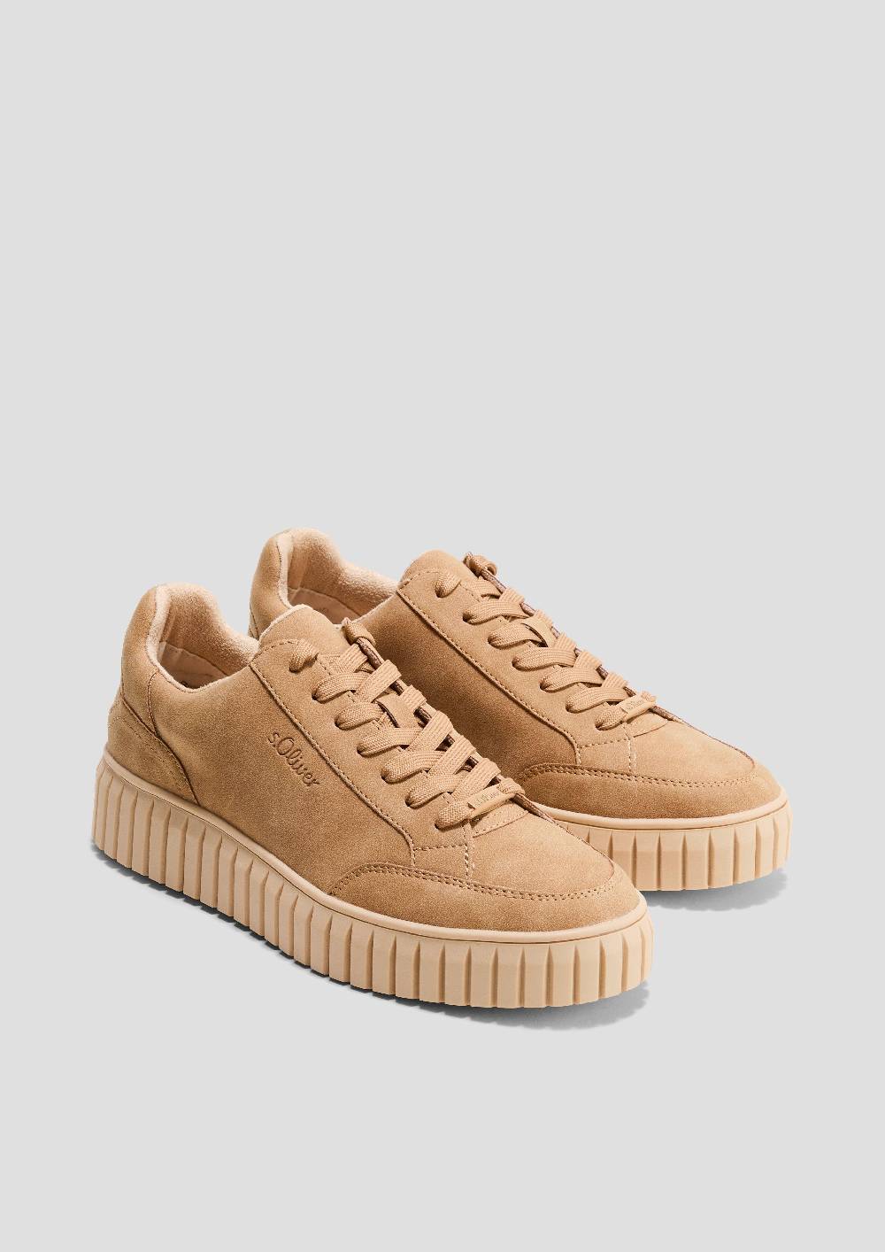 S.Oliver Schnürer In Leder-Optik