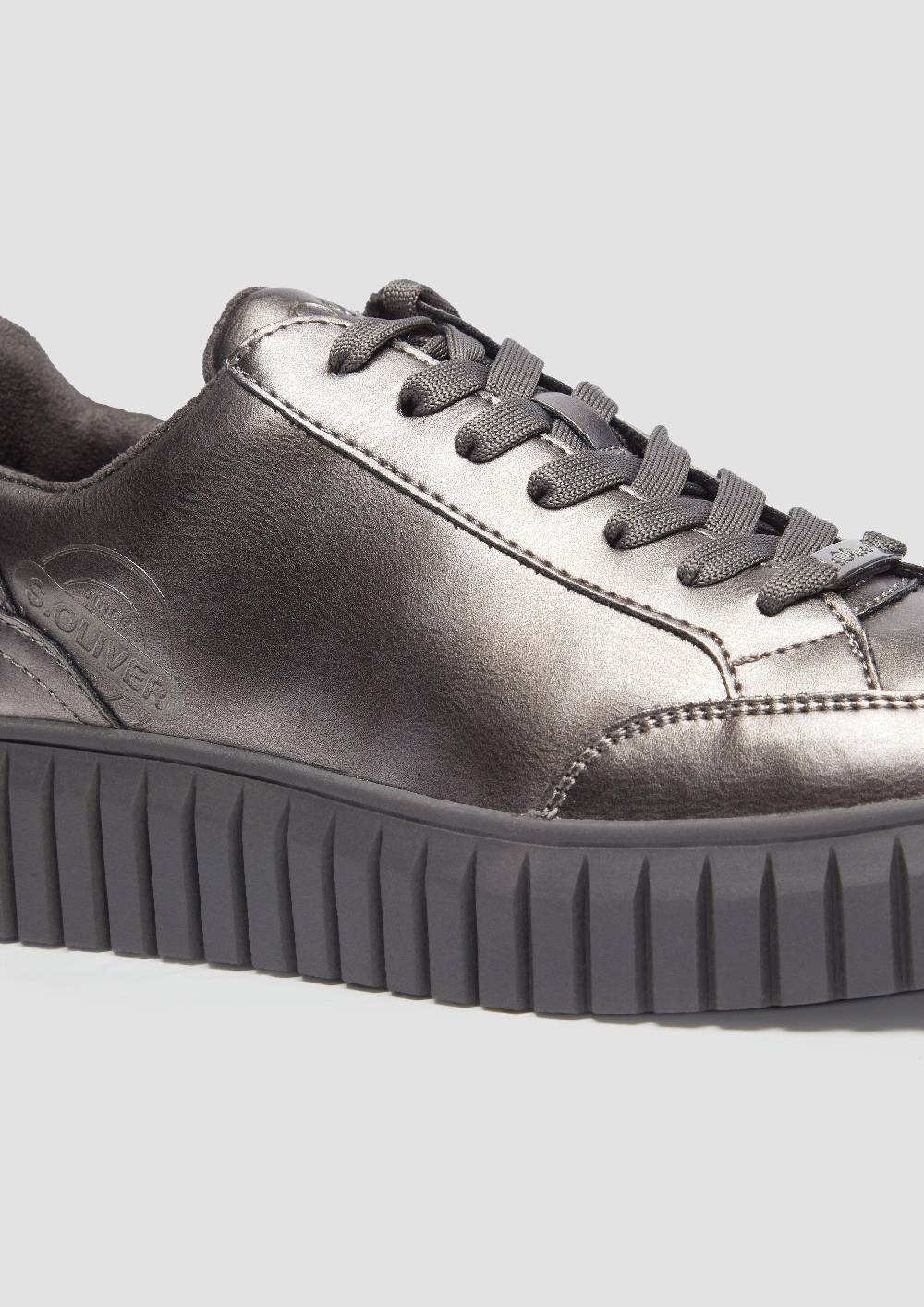 S.Oliver Schnürer In Leder-Optik