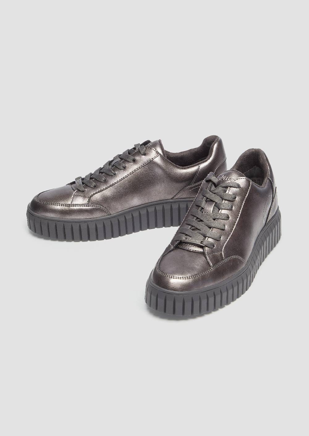 S.Oliver Schnürer In Leder-Optik