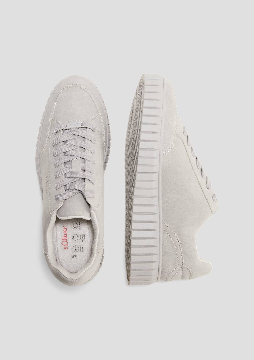 S.Oliver Schnürer In Leder-Optik