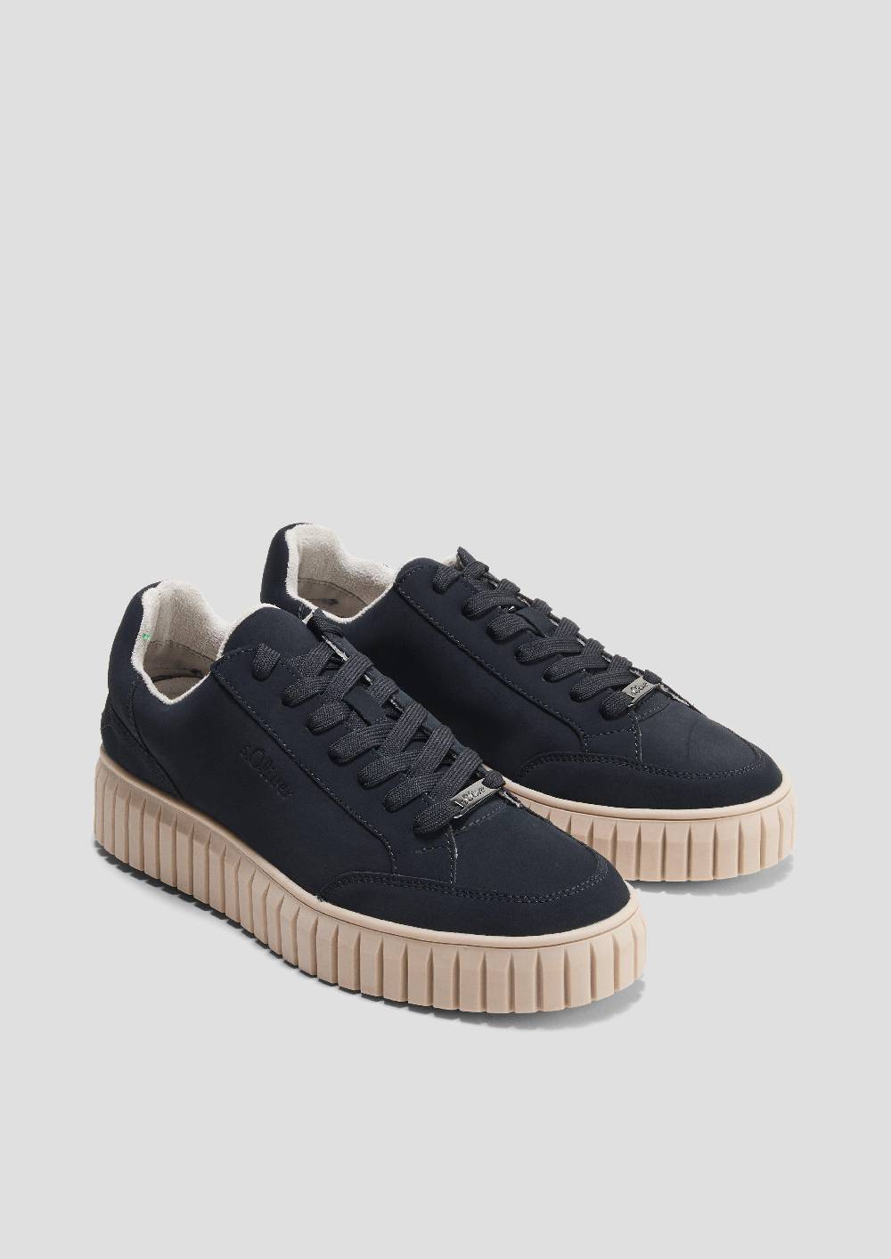 S.Oliver Schnürer In Leder-Optik