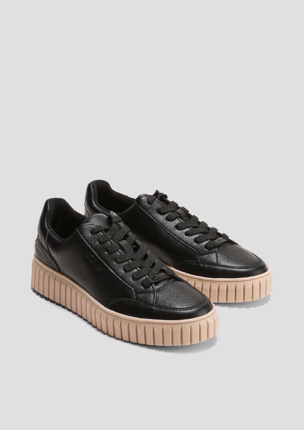 S.Oliver Schnürer In Leder-Optik