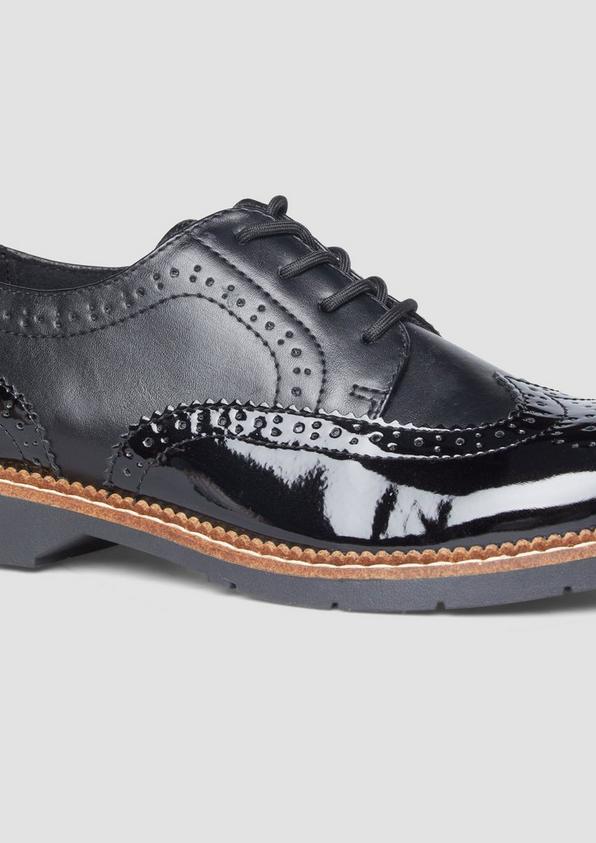 s.Oliver Schnürer in Leder-Optik