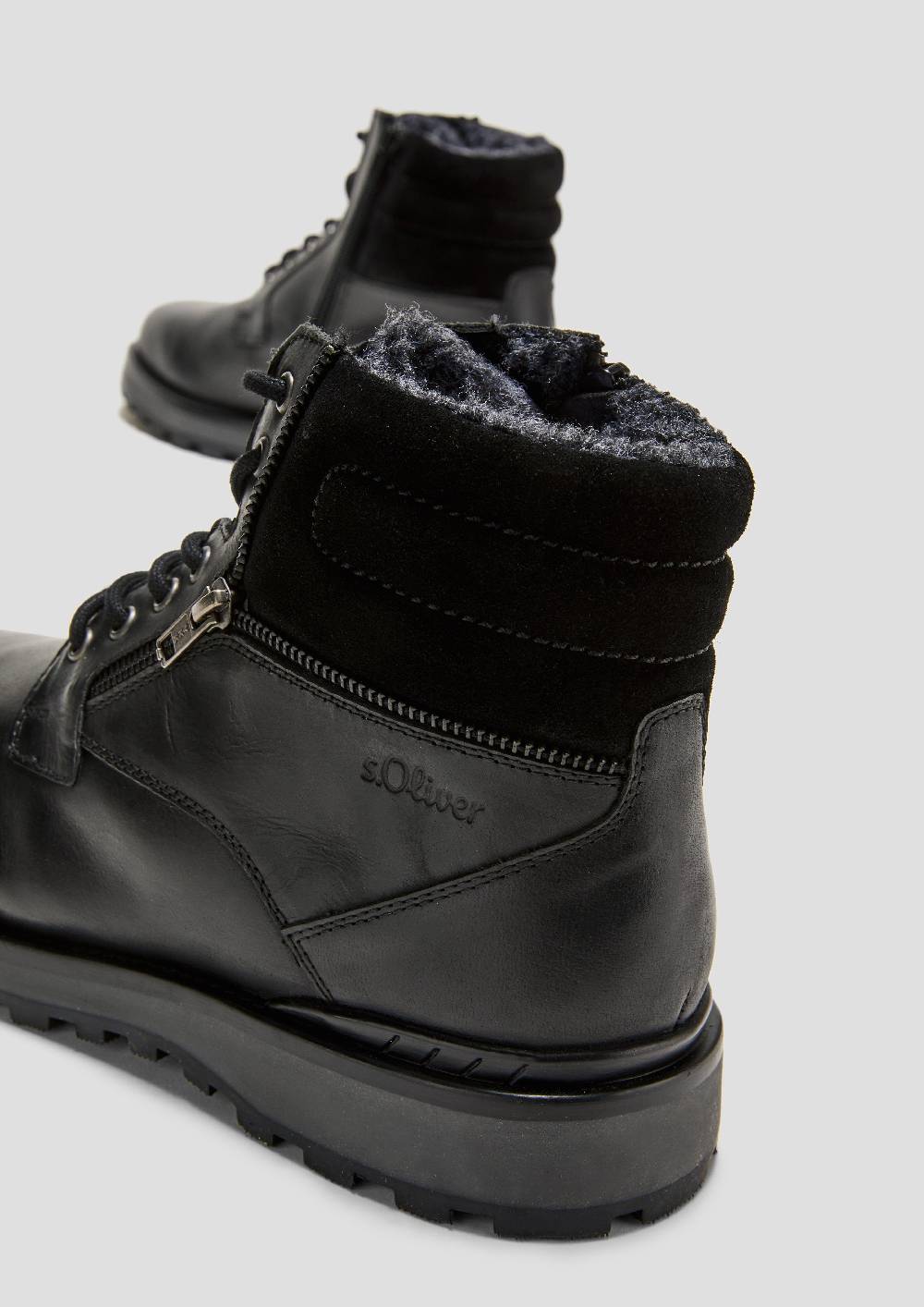S.Oliver Schnürstiefel Aus Echtleder