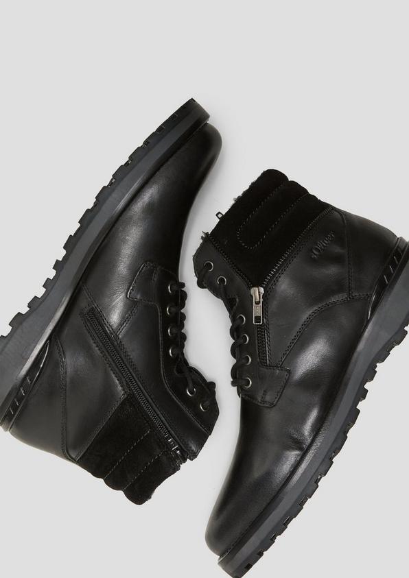 s.Oliver Schnürstiefel aus Echtleder