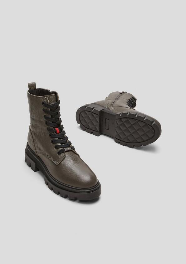 s.Oliver Schnürstiefel aus Echtleder