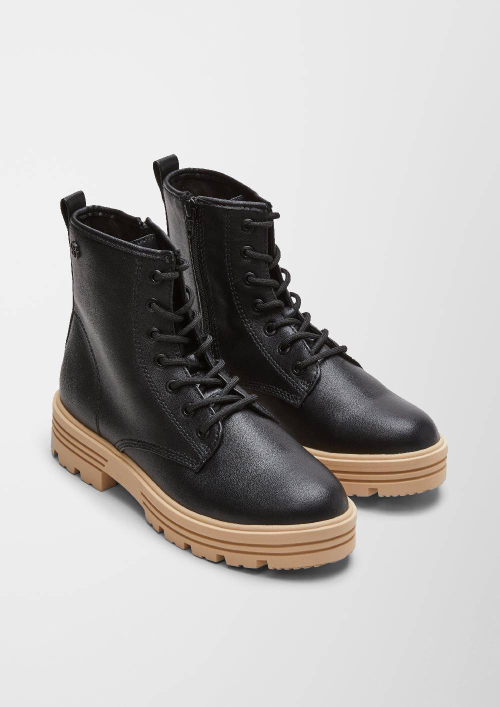 S.Oliver Schnürstiefel Aus Kunstleder