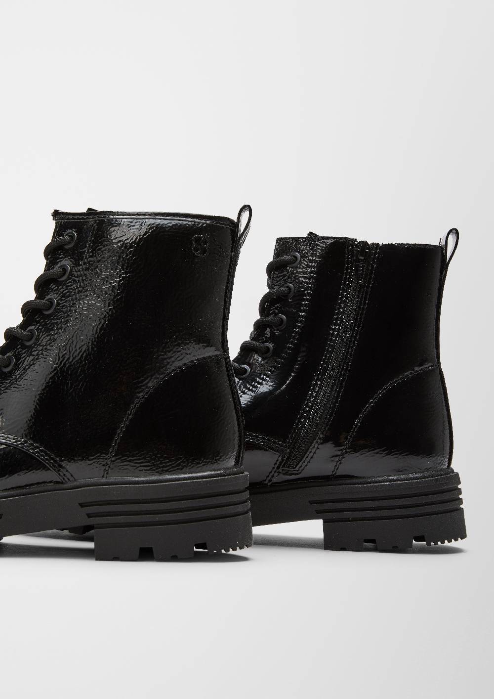 S.Oliver Schnürstiefel Aus Kunstleder