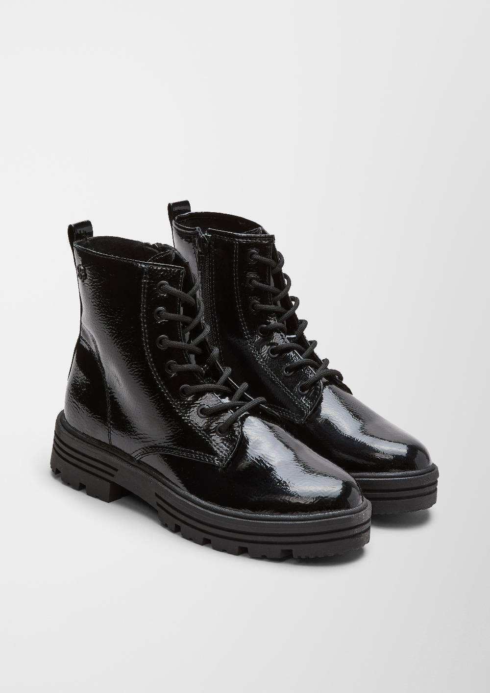 S.Oliver Schnürstiefel Aus Kunstleder