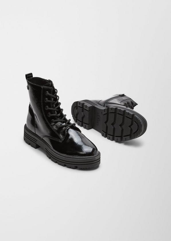 s.Oliver Schnürstiefel aus Kunstleder