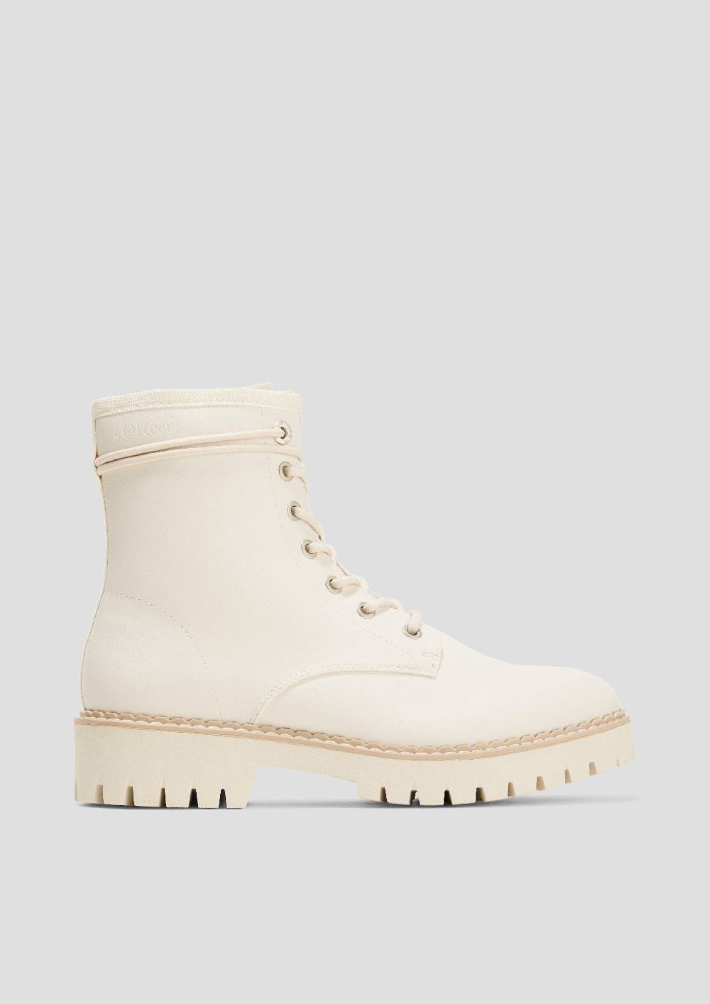 S.Oliver Schnürstiefel In Leder-Optik