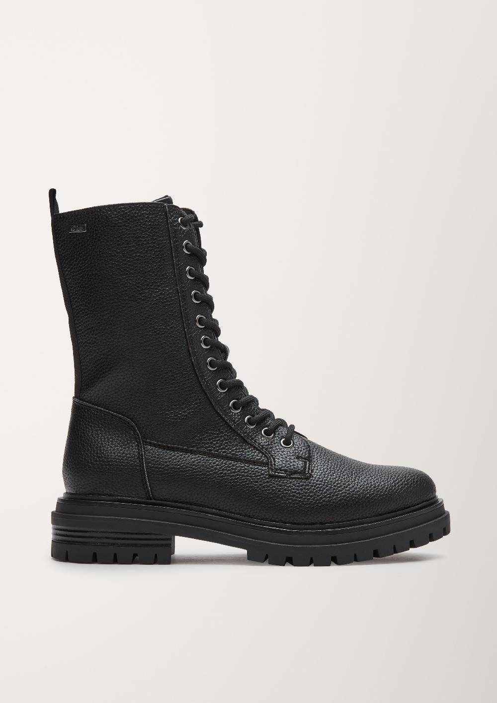 S.Oliver Schnürstiefel In Lederoptik