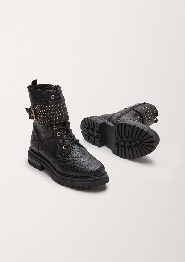 s.Oliver Schnürstiefel mit Zierriegel