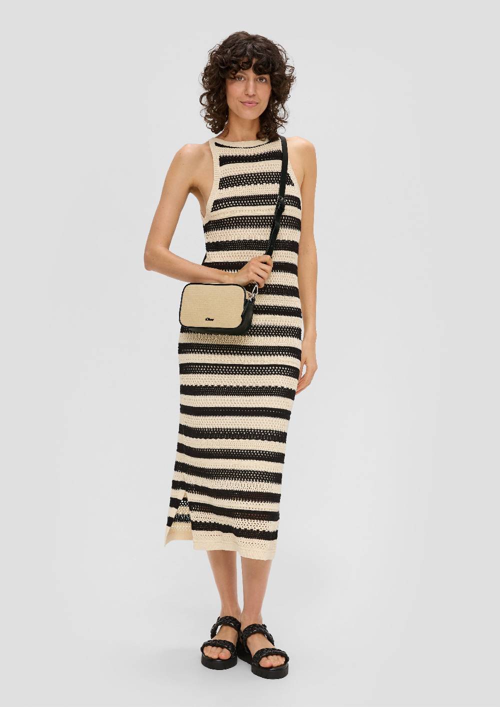 S.Oliver Schultertasche In Bast-Optik