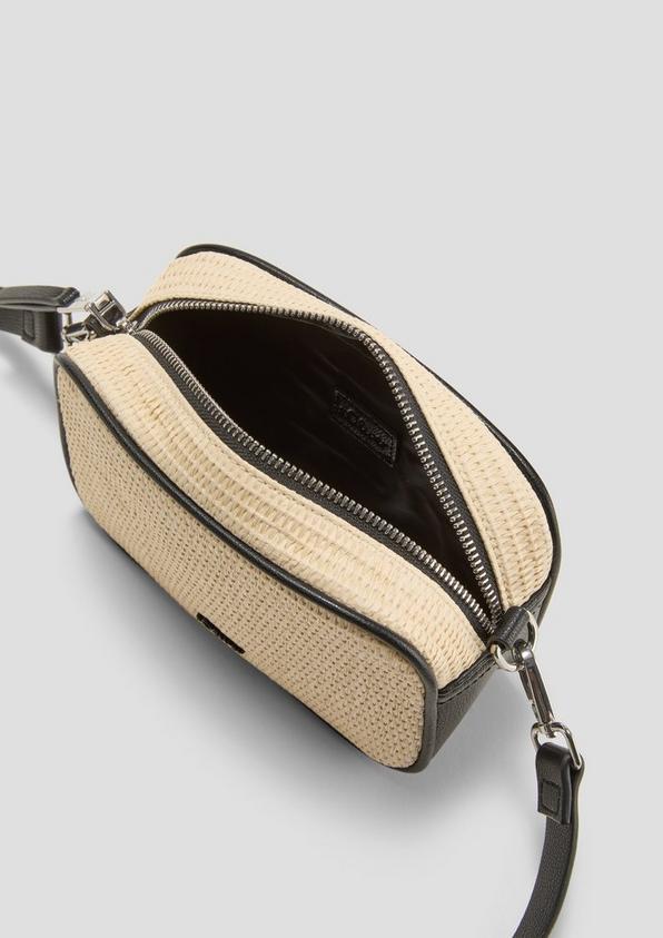 s.Oliver Schultertasche in Bast-Optik