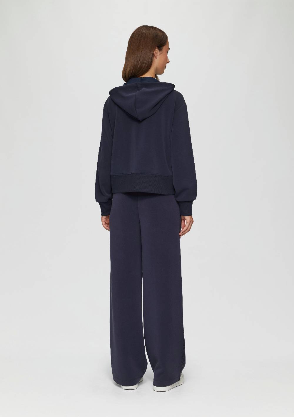 S.Oliver Scuba-Sweatjacke Mit Kapuze Und Logo-Tape