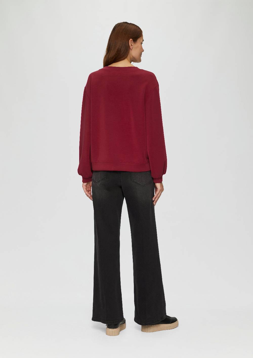 S.Oliver Scuba-Sweatshirt Mit V-Ausschnitt