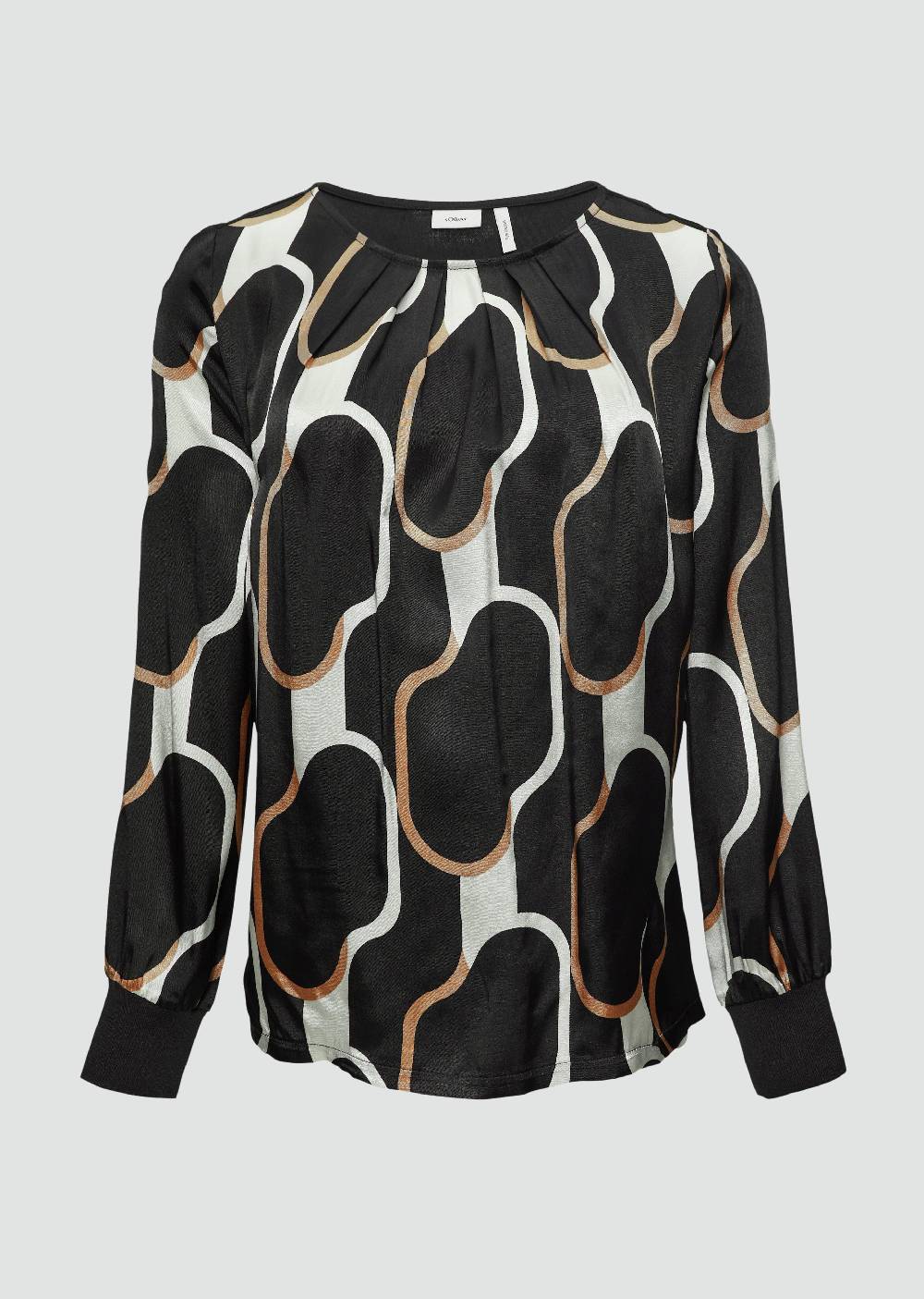 S.Oliver Shirt Im Fabricmix Mit Raff-Details