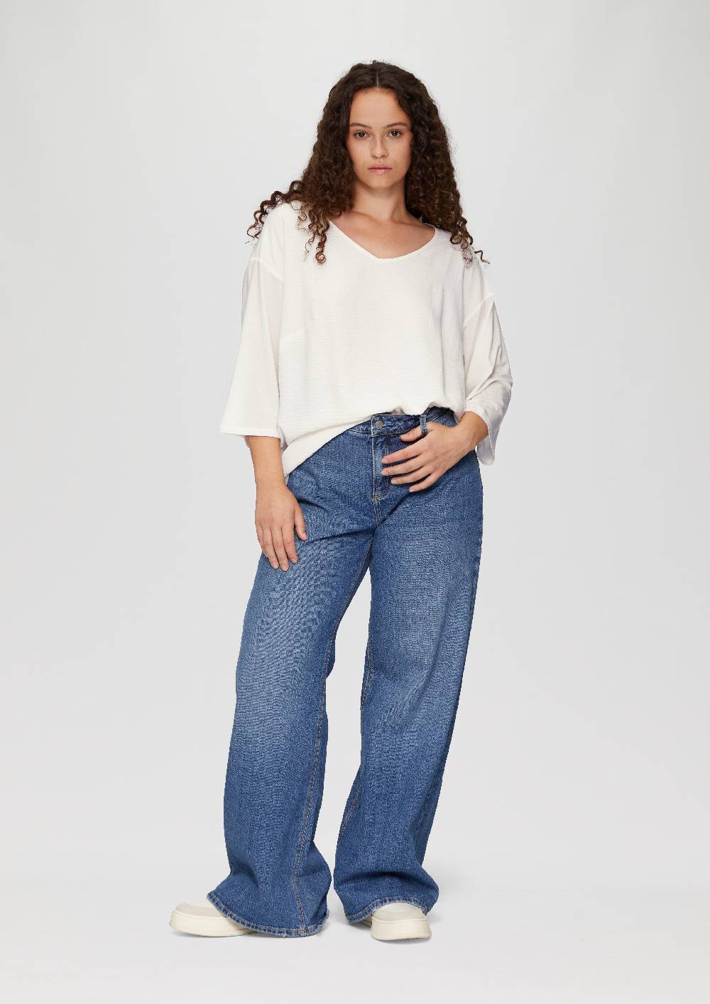 S.Oliver Shirt Im Fabricmix Und Loose Fit