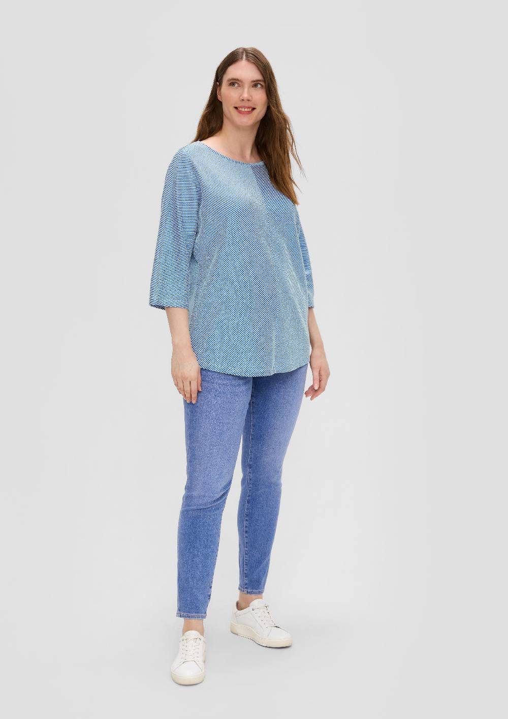 S.Oliver Shirt Mit Streifenstruktur