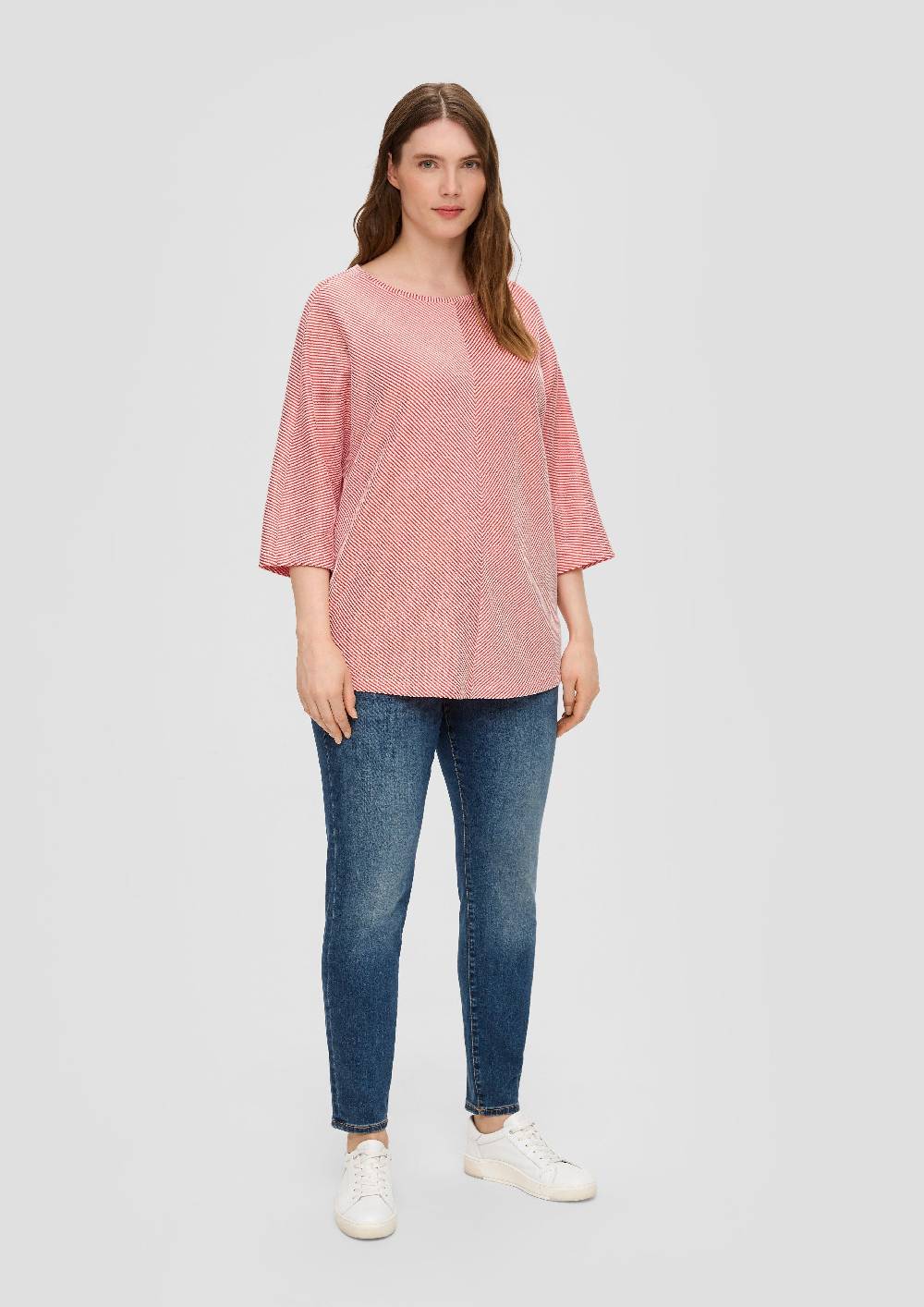 S.Oliver Shirt Mit Streifenstruktur