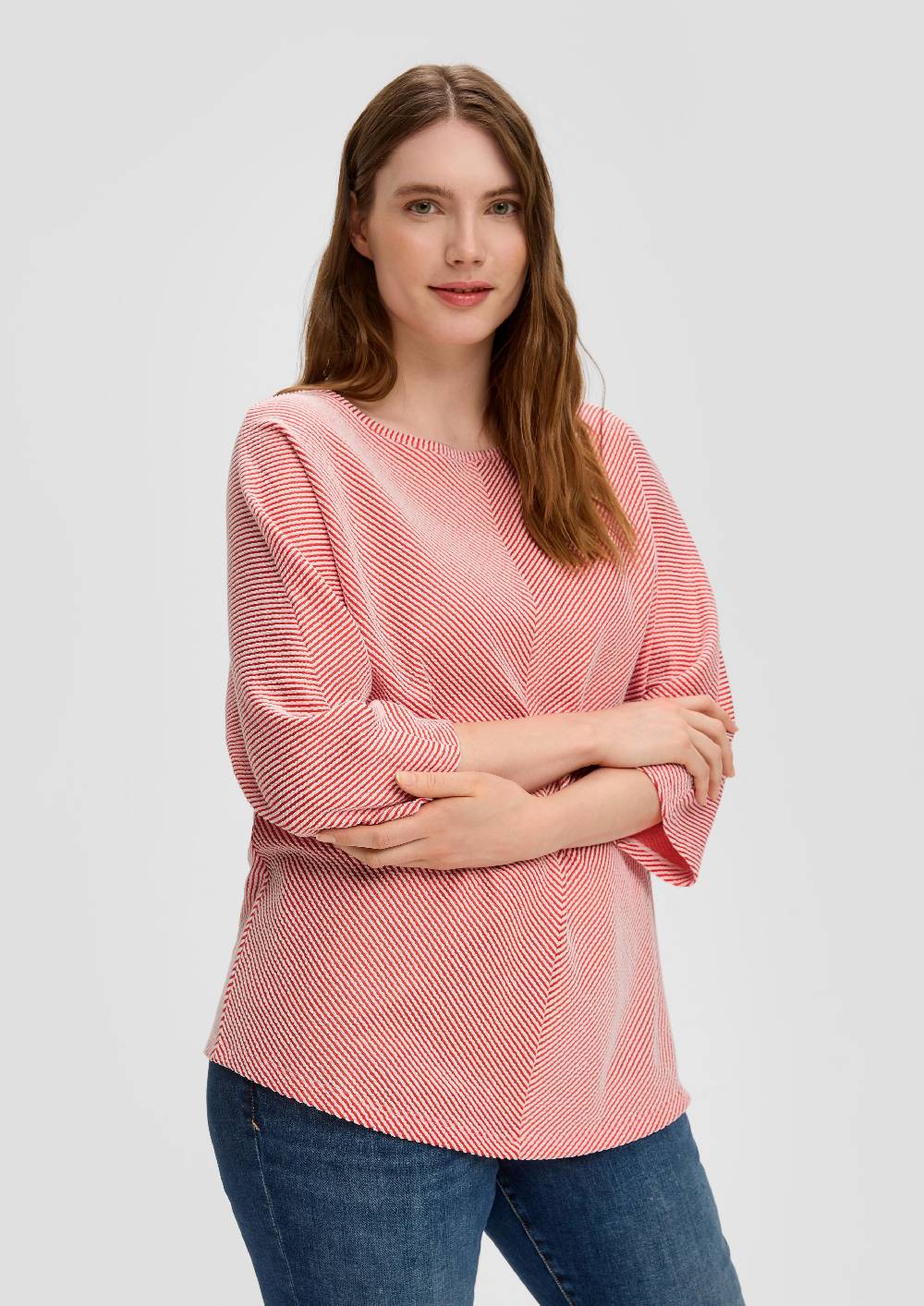 S.Oliver Shirt Mit Streifenstruktur