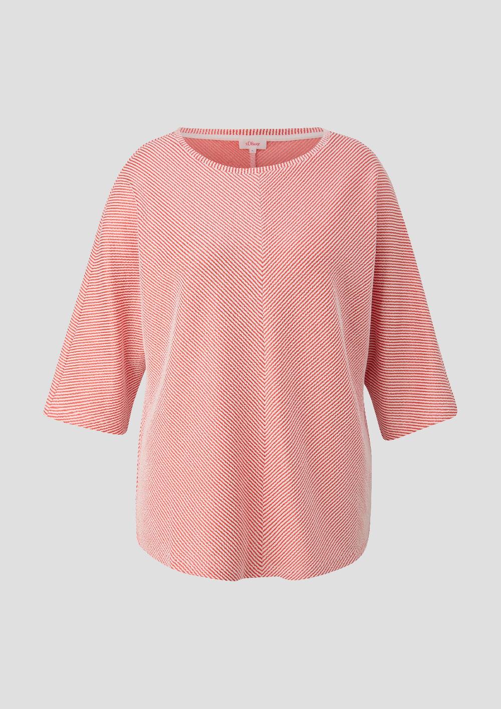 S.Oliver Shirt Mit Streifenstruktur