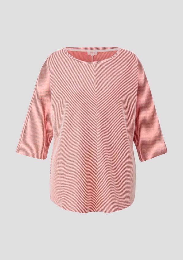 s.Oliver Shirt mit Streifenstruktur