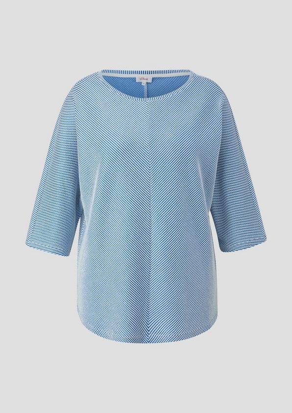 s.Oliver Shirt mit Streifenstruktur