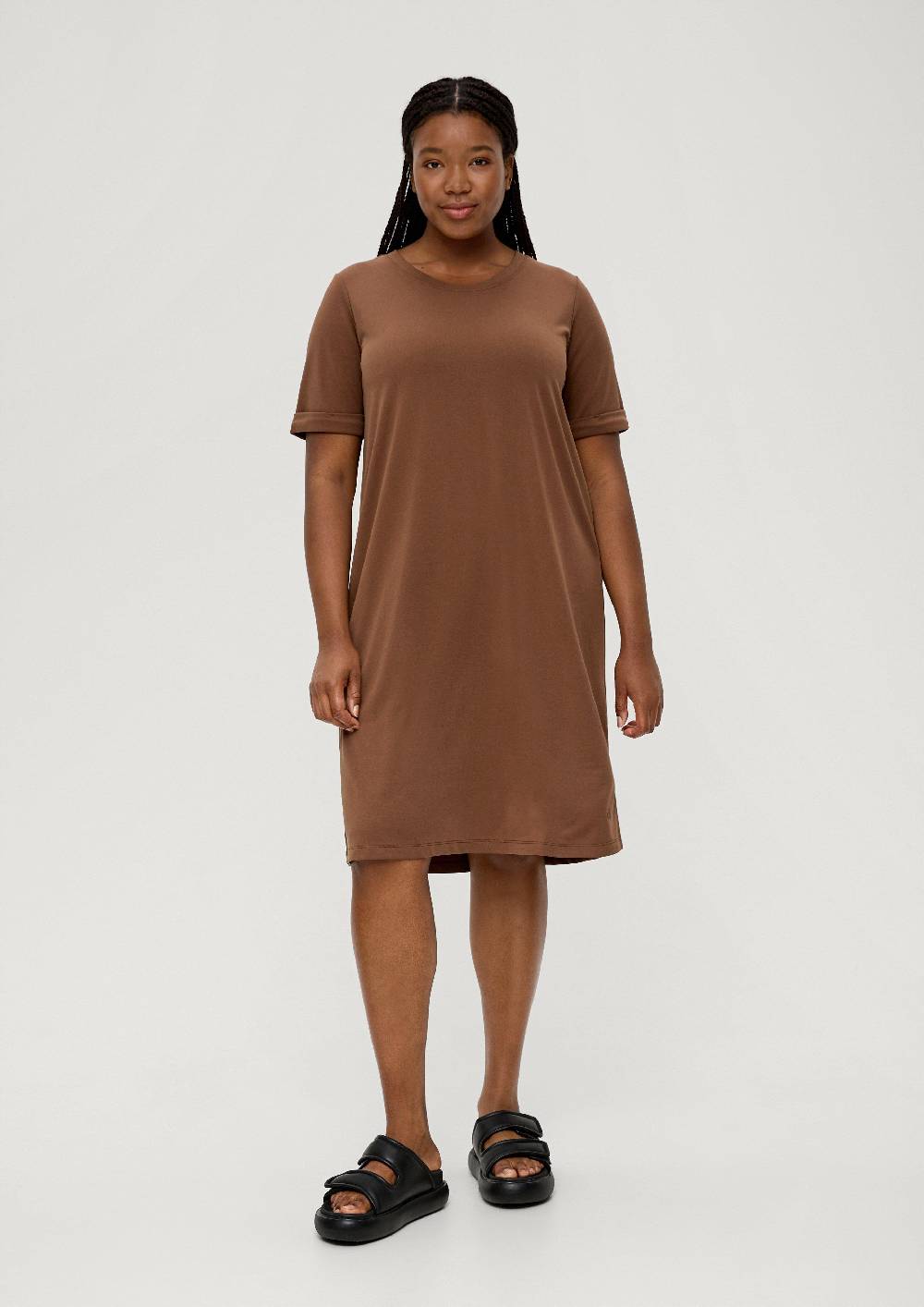 S.Oliver Shirtkleid Aus Modalmix