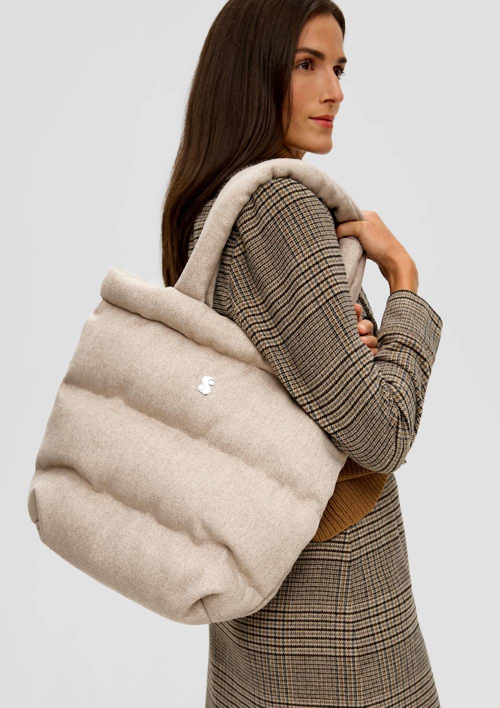 S.Oliver Shopper Aus Wollmix Mit Steppung