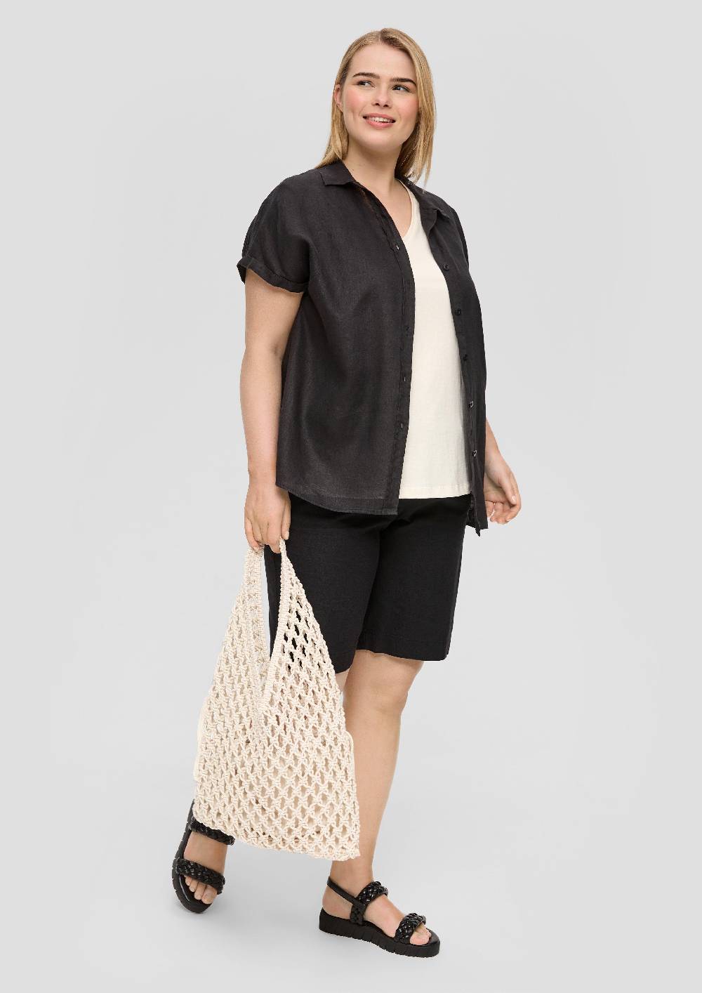 S.Oliver Shorts Aus Leinenmix