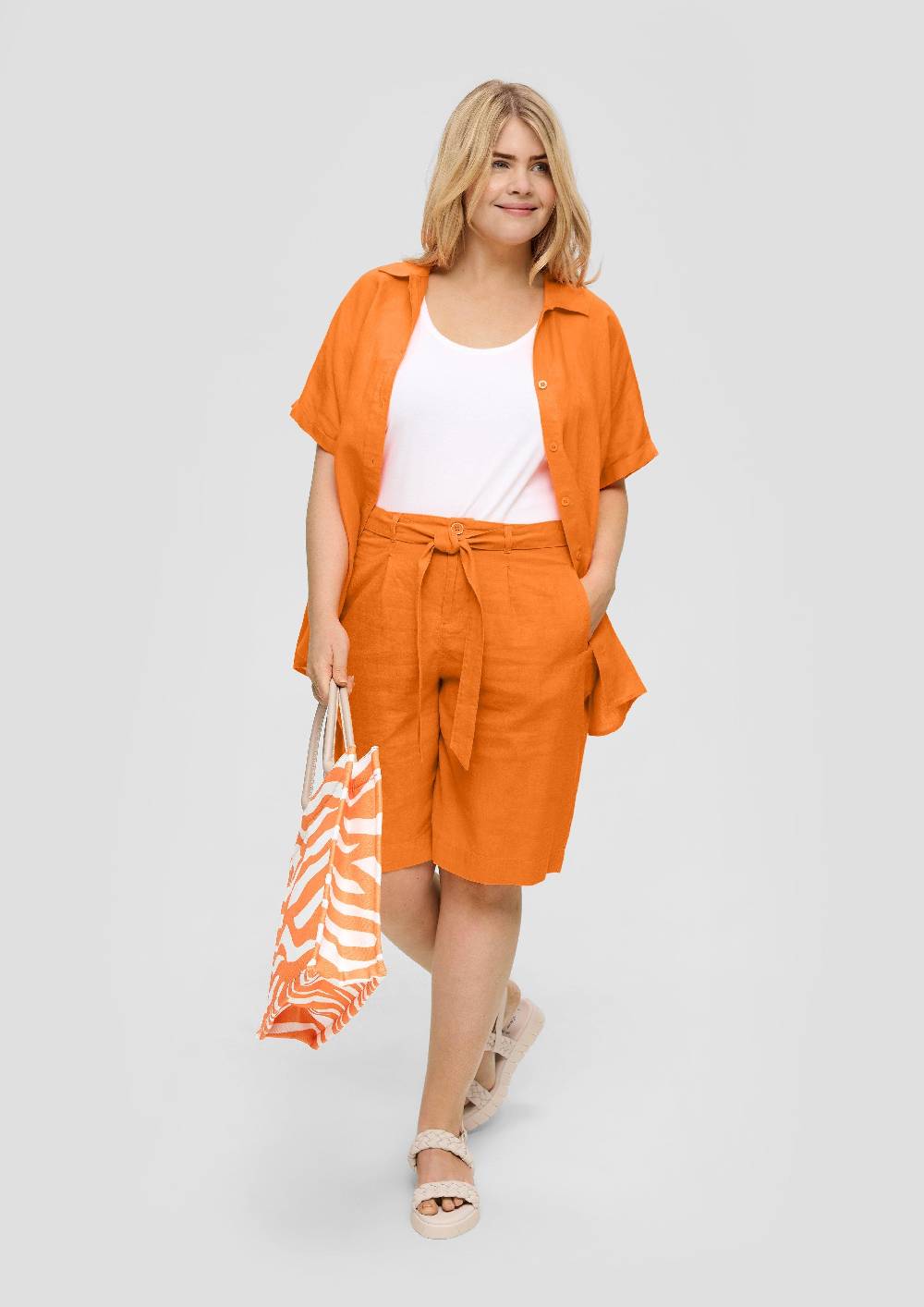 S.Oliver Shorts Aus Leinenmix