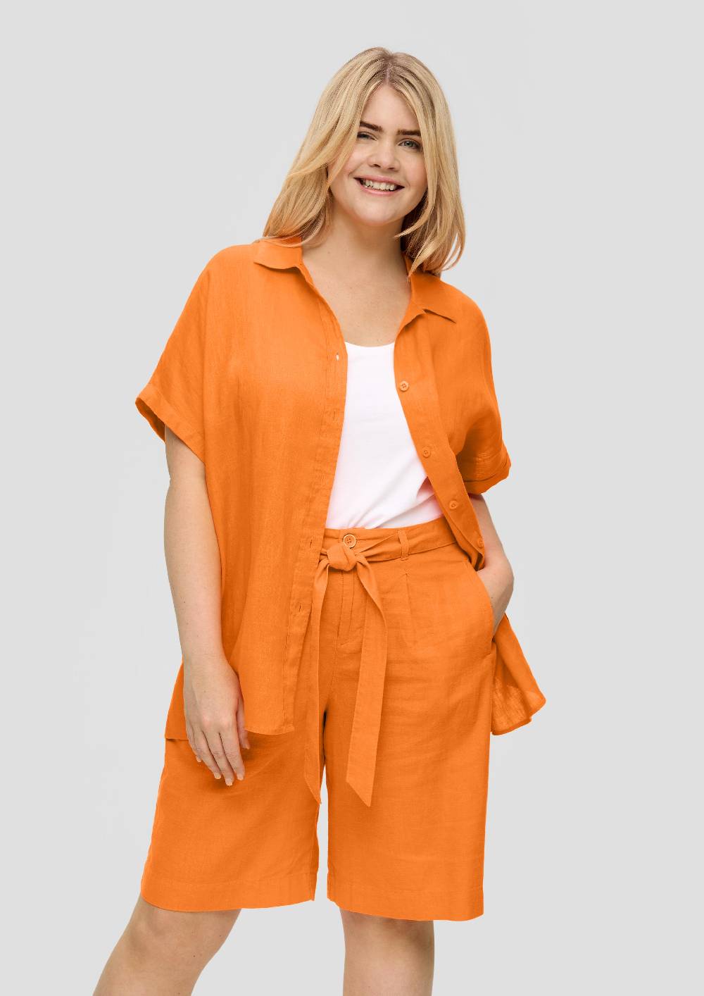 S.Oliver Shorts Aus Leinenmix