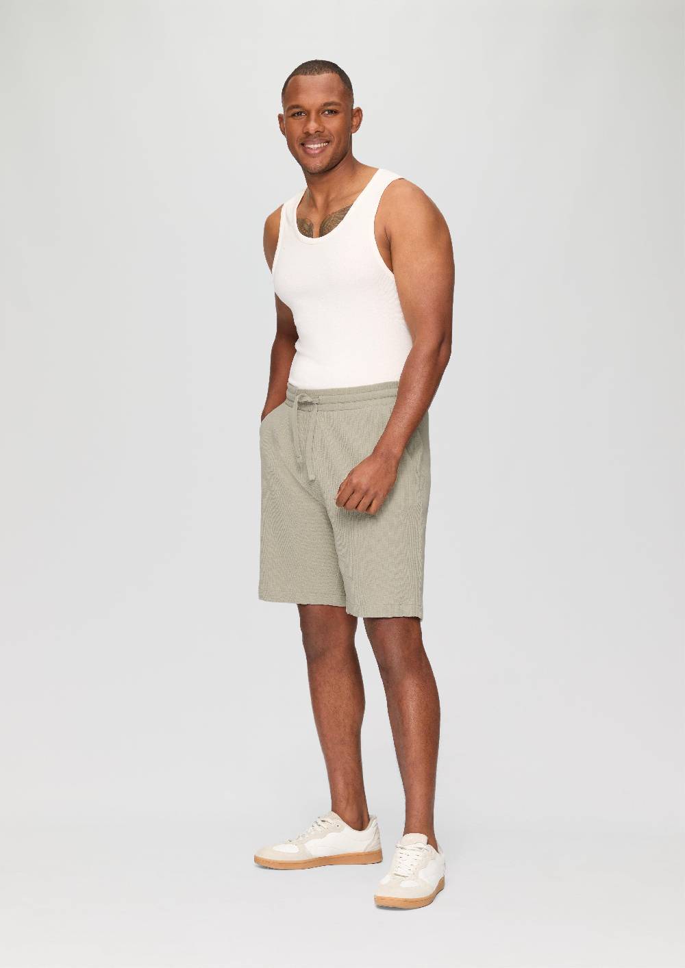 S.Oliver Shorts Aus Waffelpiqué Mit Elastikbund