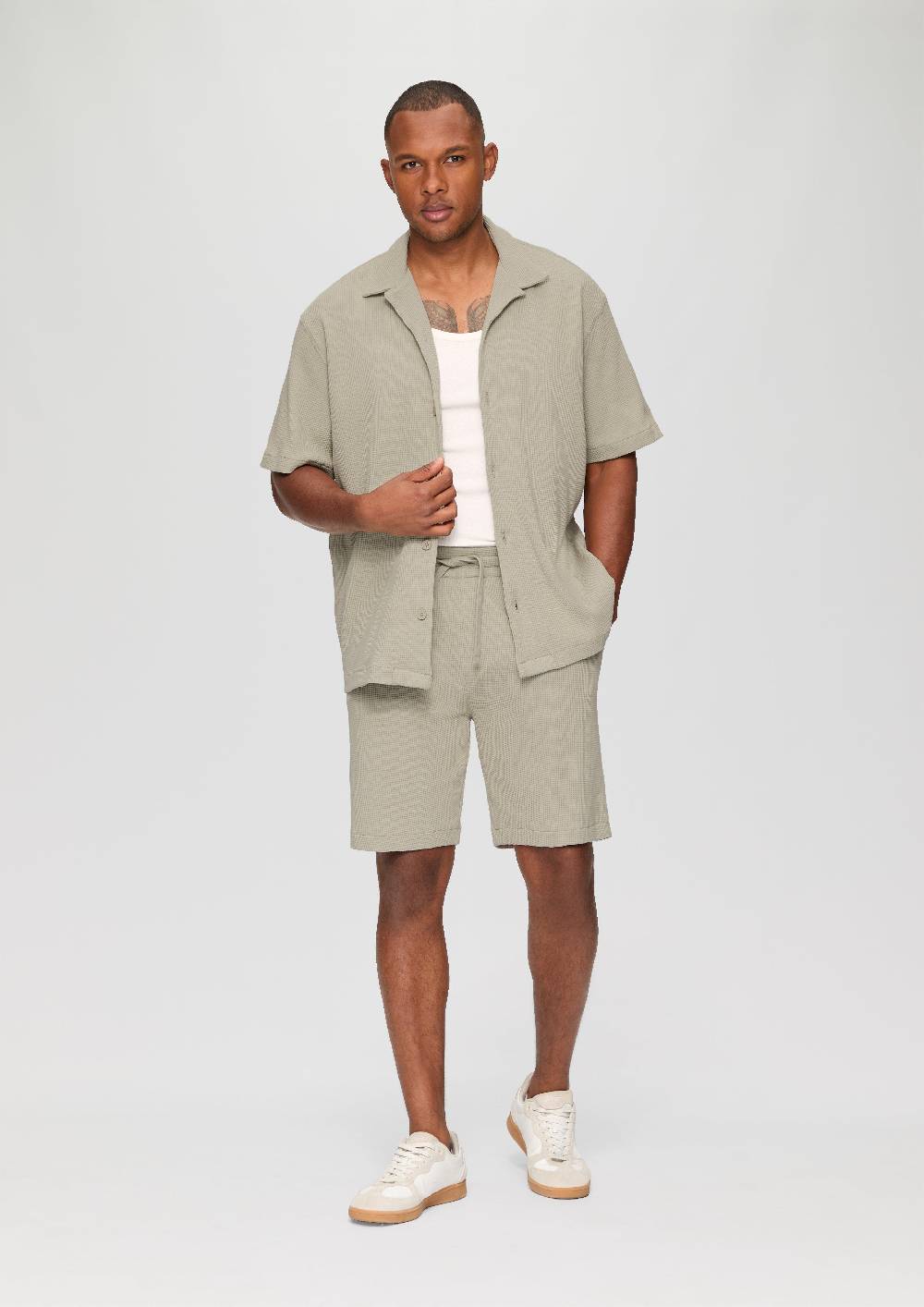 S.Oliver Shorts Aus Waffelpiqué Mit Elastikbund