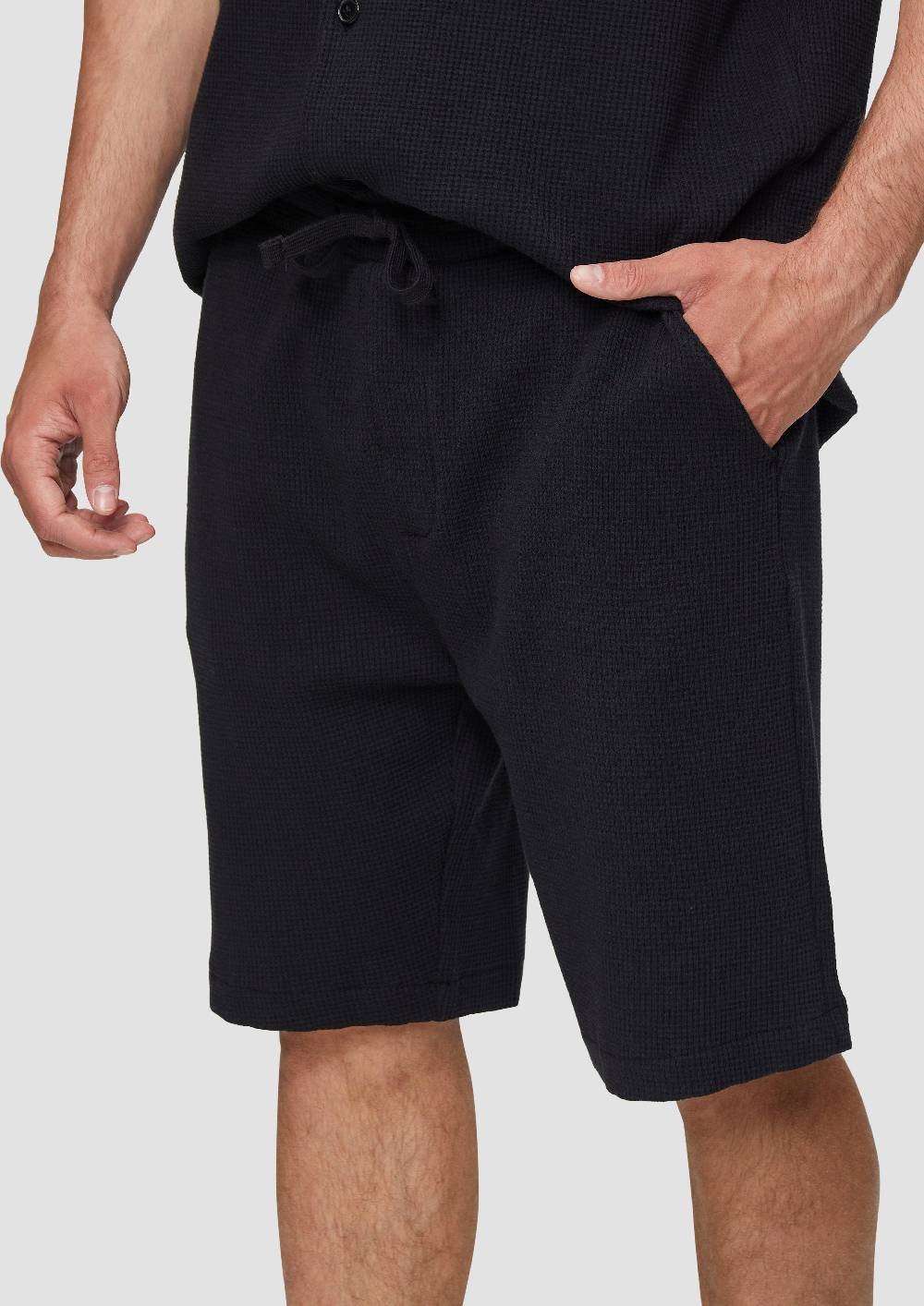 S.Oliver Shorts Aus Waffelpiqué Mit Elastikbund