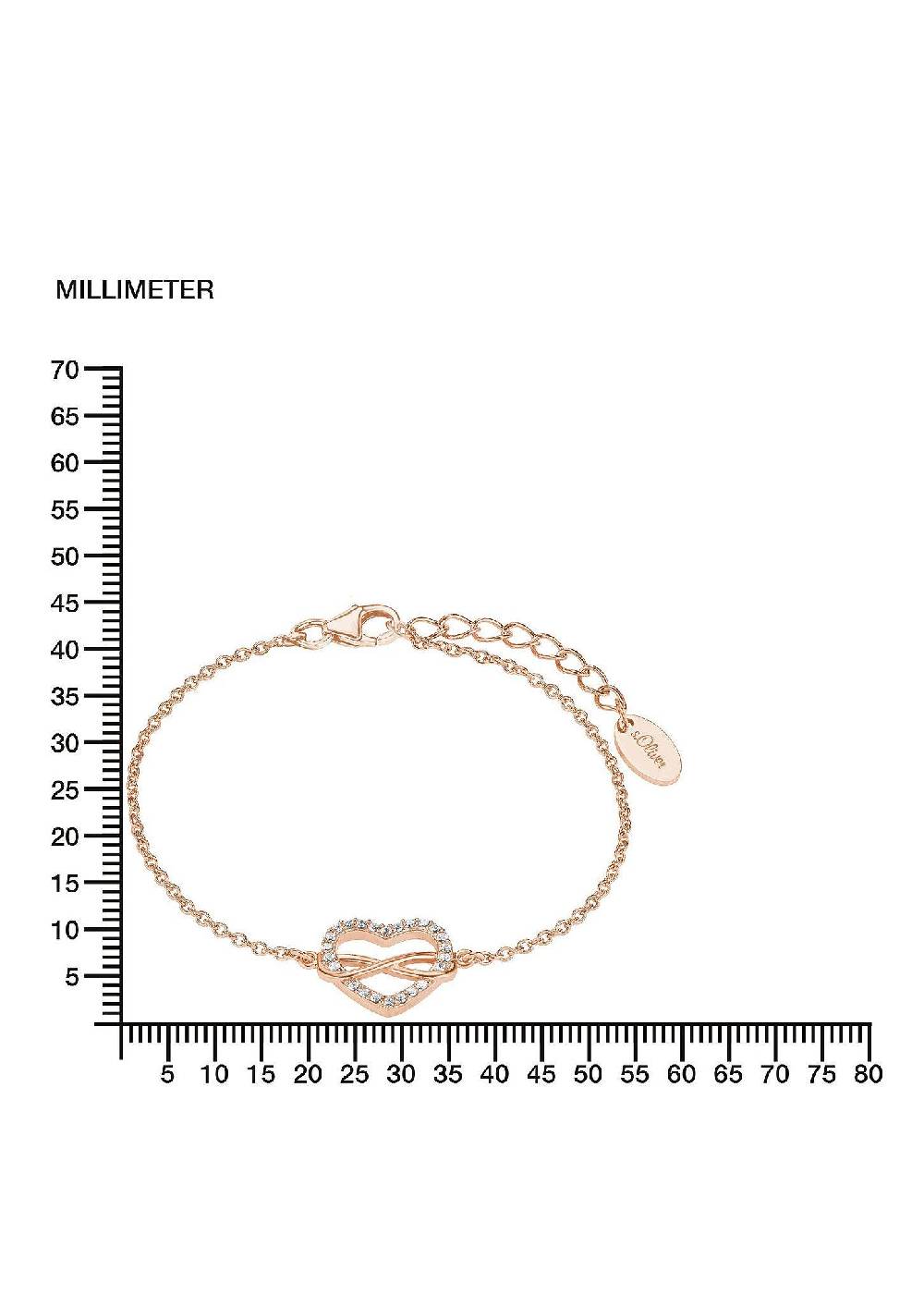 S.Oliver Silber-Armband Herz/Infinity