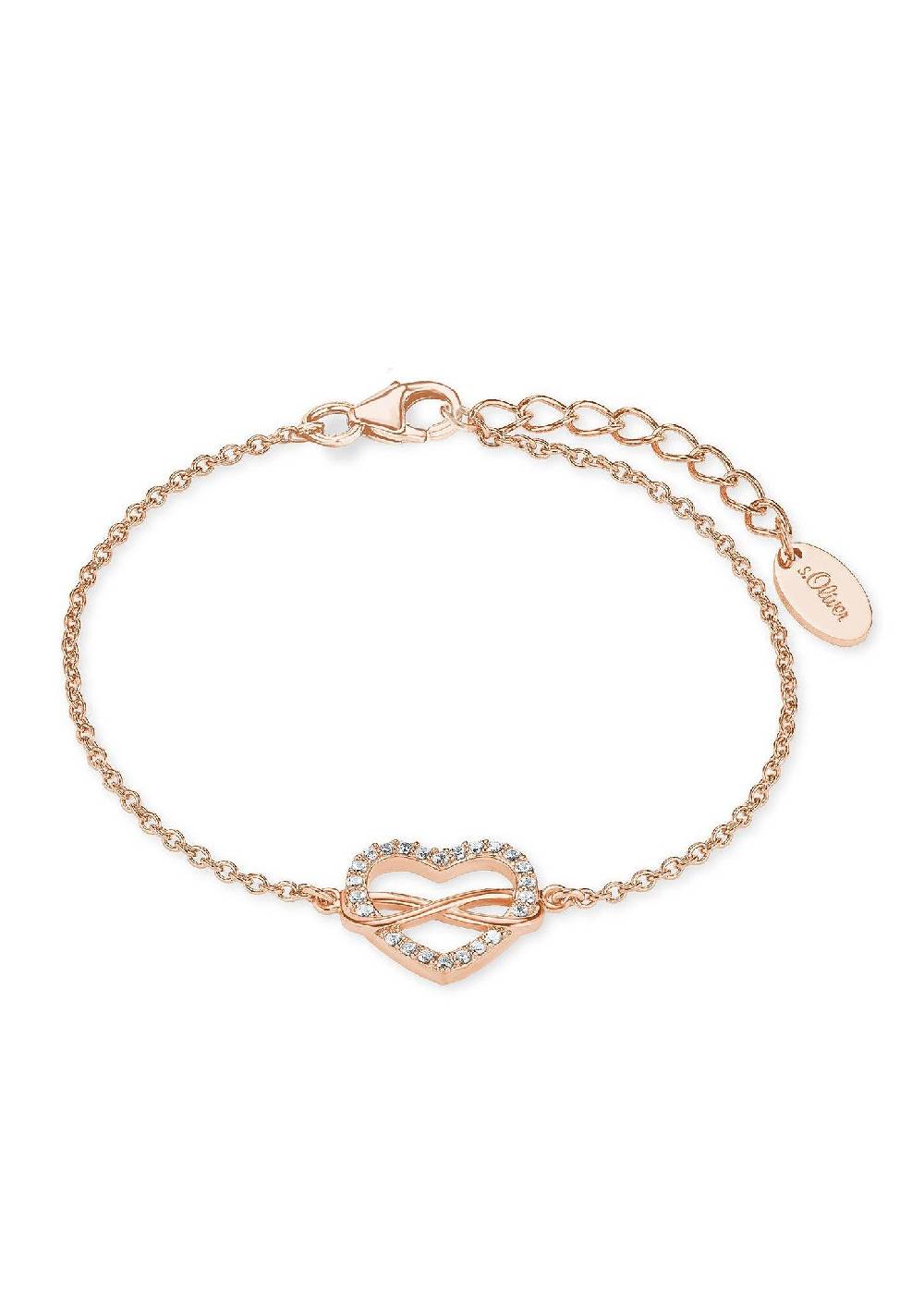 S.Oliver Silber-Armband Herz/Infinity