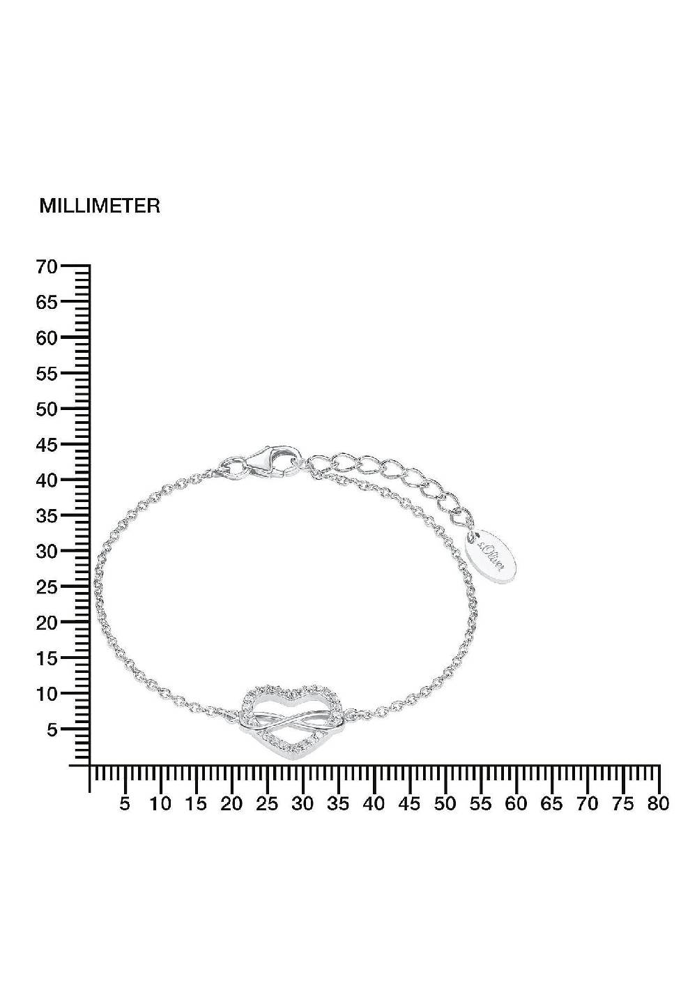 S.Oliver Silber-Armband Herz/Infinity