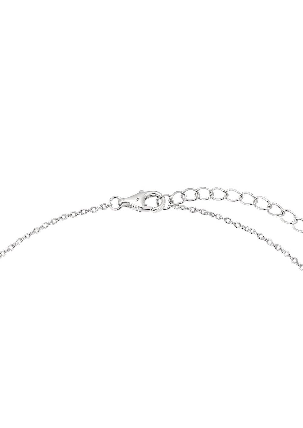 S.Oliver Silber-Fußkettchen Mit Perlenanhängern