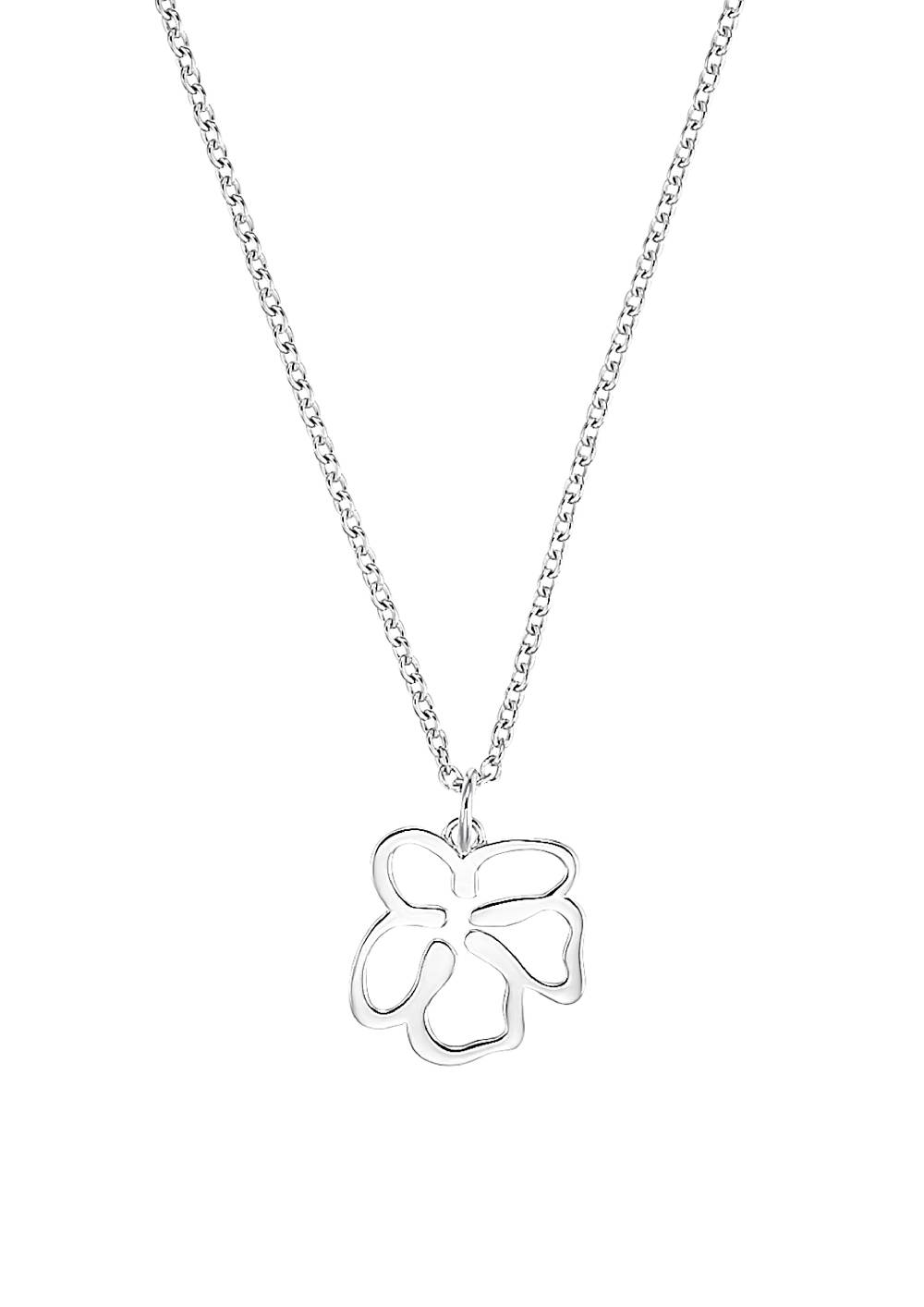 S.Oliver Silber-Halskette Blume