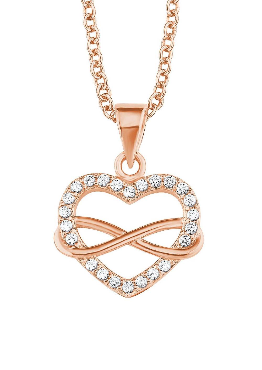 S.Oliver Silber-Halskette Herz/Infinity